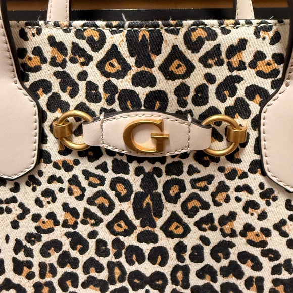 Guess Izzy Satchel in Leopard - Picture 2 of 6